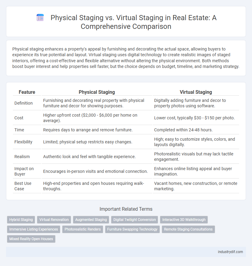 Physical Staging vs. Virtual Staging in Real Estate: A Comprehensive Comparison