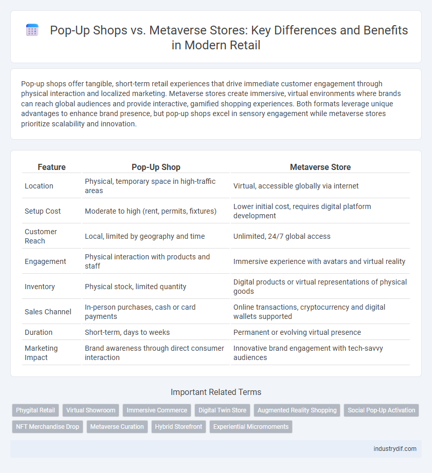 Pop-Up Shops vs. Metaverse Stores: Key Differences and Benefits in Modern Retail
