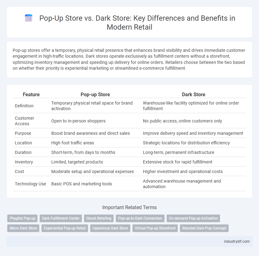 Pop-Up Store vs. Dark Store: Key Differences and Benefits in Modern Retail