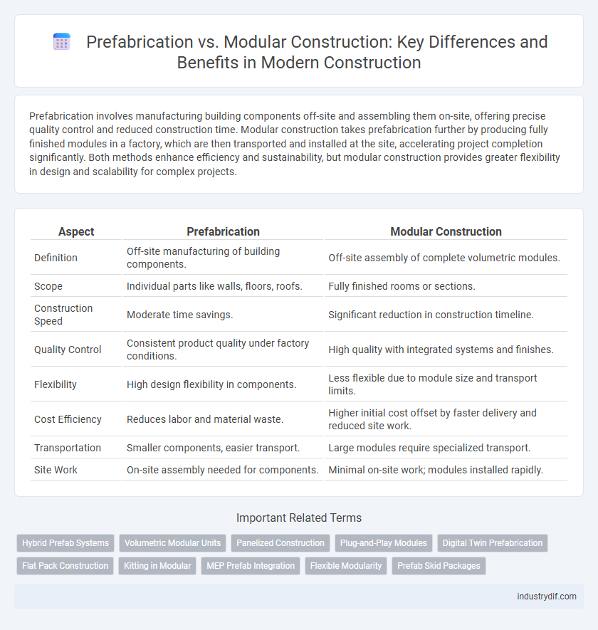 Prefabrication vs. Modular Construction: Key Differences and Benefits in Modern Construction