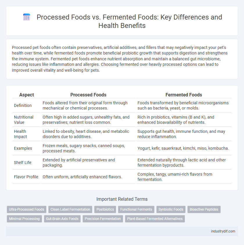 Processed Foods vs. Fermented Foods: Key Differences and Health Benefits