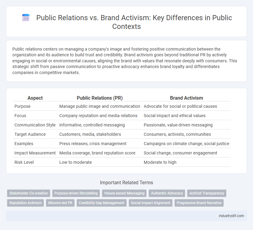 Public Relations vs. Brand Activism: Key Differences in Public Contexts
