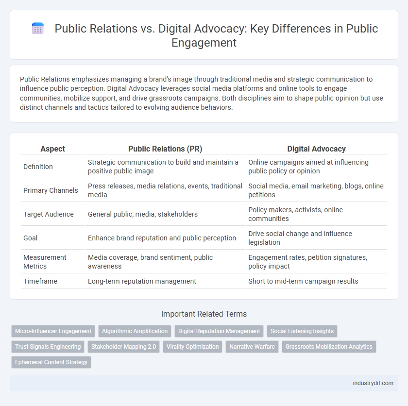 Public Relations vs. Digital Advocacy: Key Differences in Public Engagement