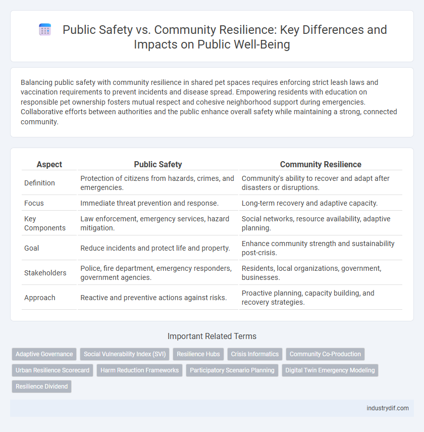 Public Safety vs. Community Resilience: Key Differences and Impacts on Public Well-Being