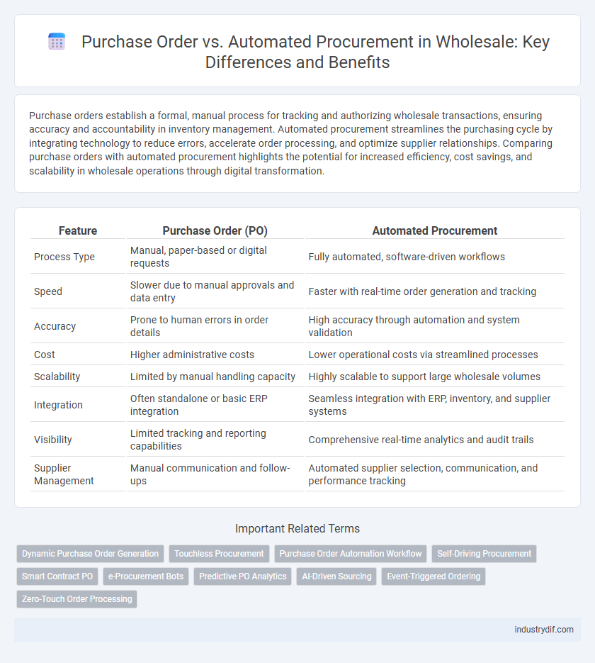 Purchase Order vs. Automated Procurement in Wholesale: Key Differences and Benefits