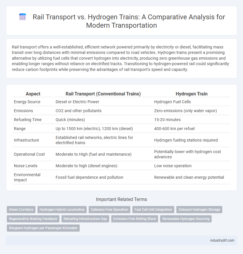 Rail Transport vs. Hydrogen Trains: A Comparative Analysis for Modern Transportation