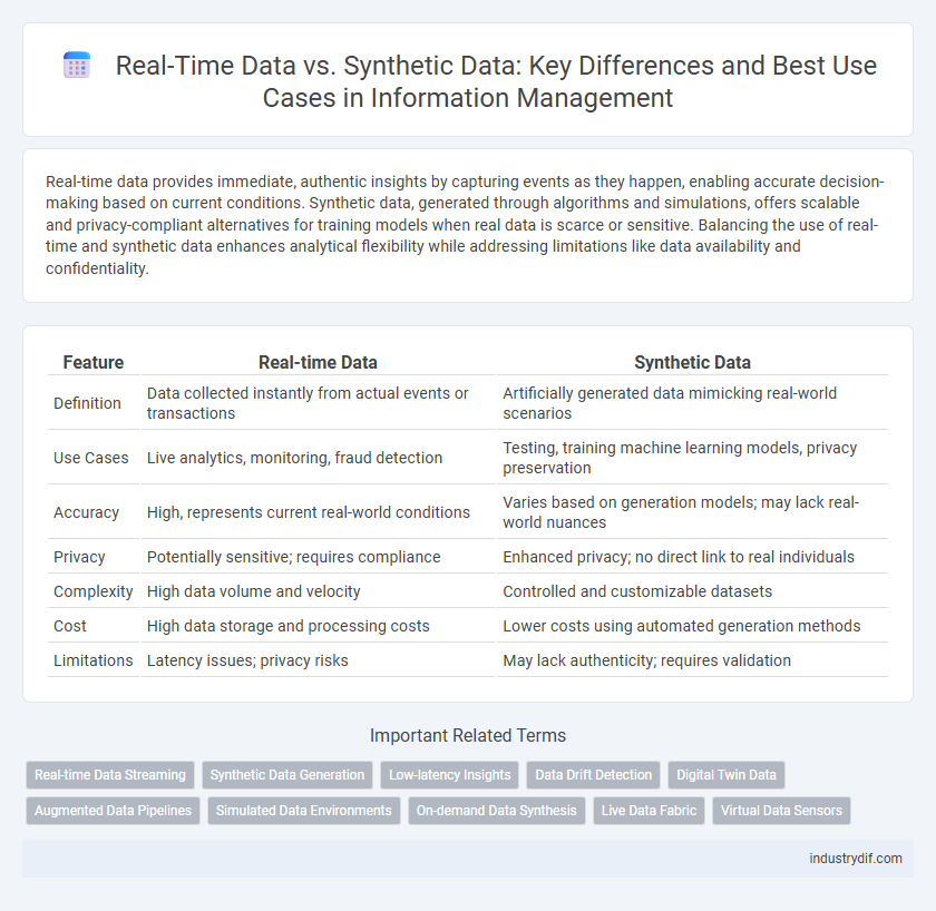 Real-Time Data vs. Synthetic Data: Key Differences and Best Use Cases in Information Management