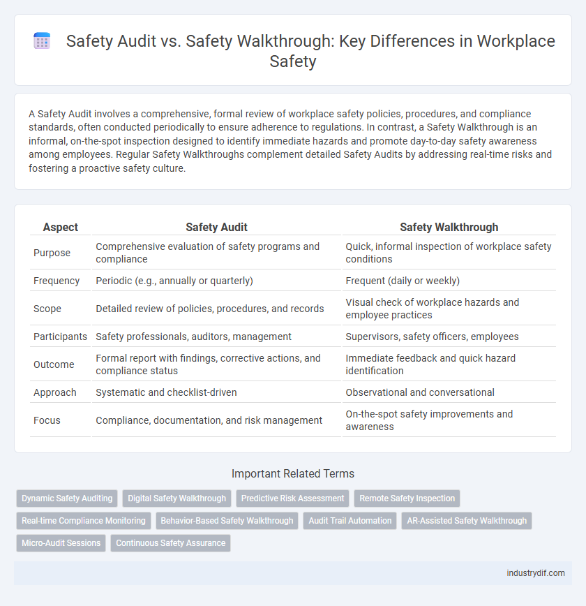 Safety Audit vs. Safety Walkthrough: Key Differences in Workplace Safety