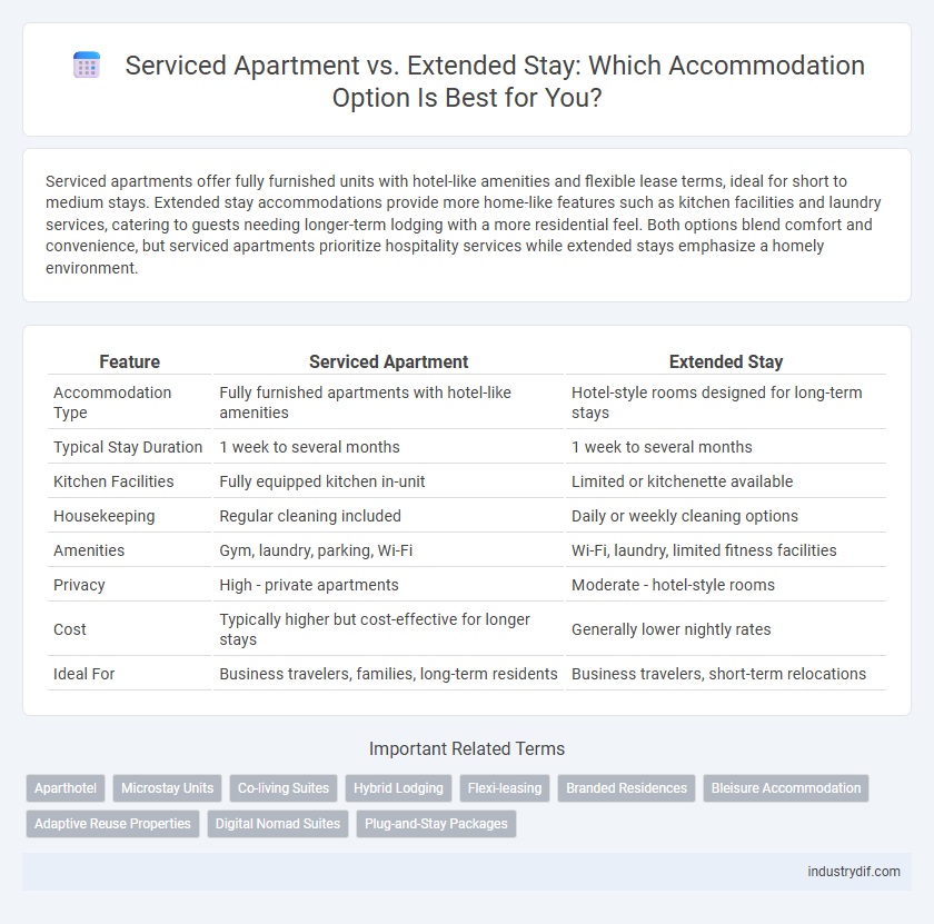 Serviced Apartment vs. Extended Stay: Which Accommodation Option Is Best for You?