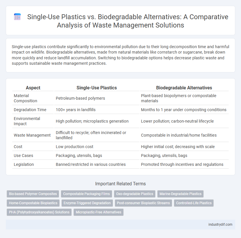 Single-Use Plastics vs. Biodegradable Alternatives: A Comparative Analysis of Waste Management Solutions