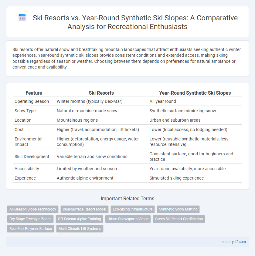 Ski Resorts vs. Year-Round Synthetic Ski Slopes: A Comparative Analysis for Recreational Enthusiasts