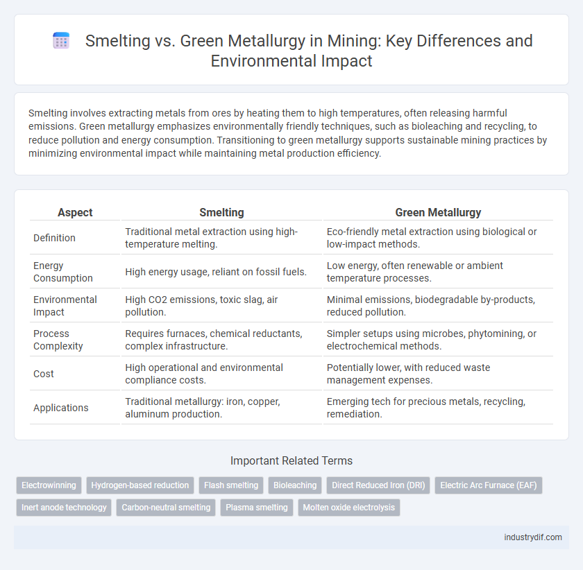 Smelting vs. Green Metallurgy in Mining: Key Differences and Environmental Impact