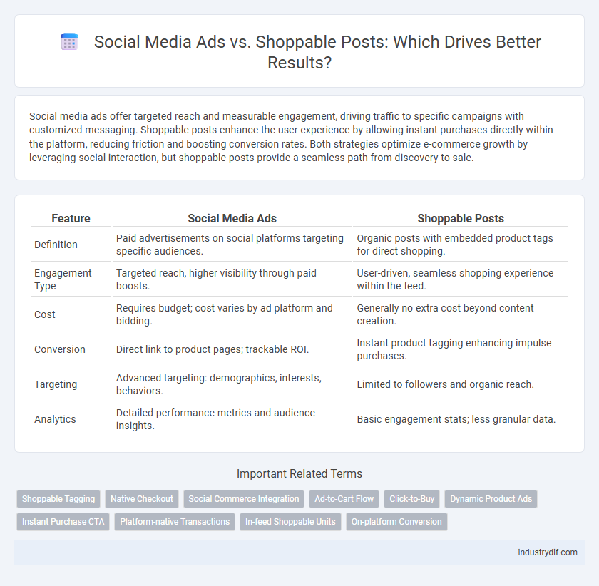 Social Media Ads vs. Shoppable Posts: Which Drives Better Results?