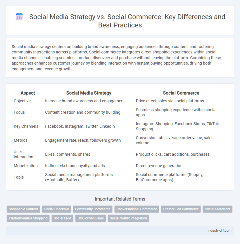 Social Media Strategy vs. Social Commerce: Key Differences and Best Practices