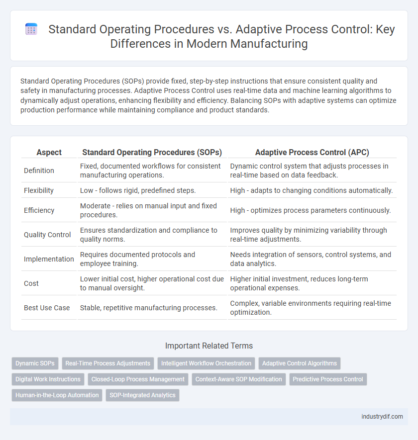 Standard Operating Procedures vs. Adaptive Process Control: Key Differences in Modern Manufacturing