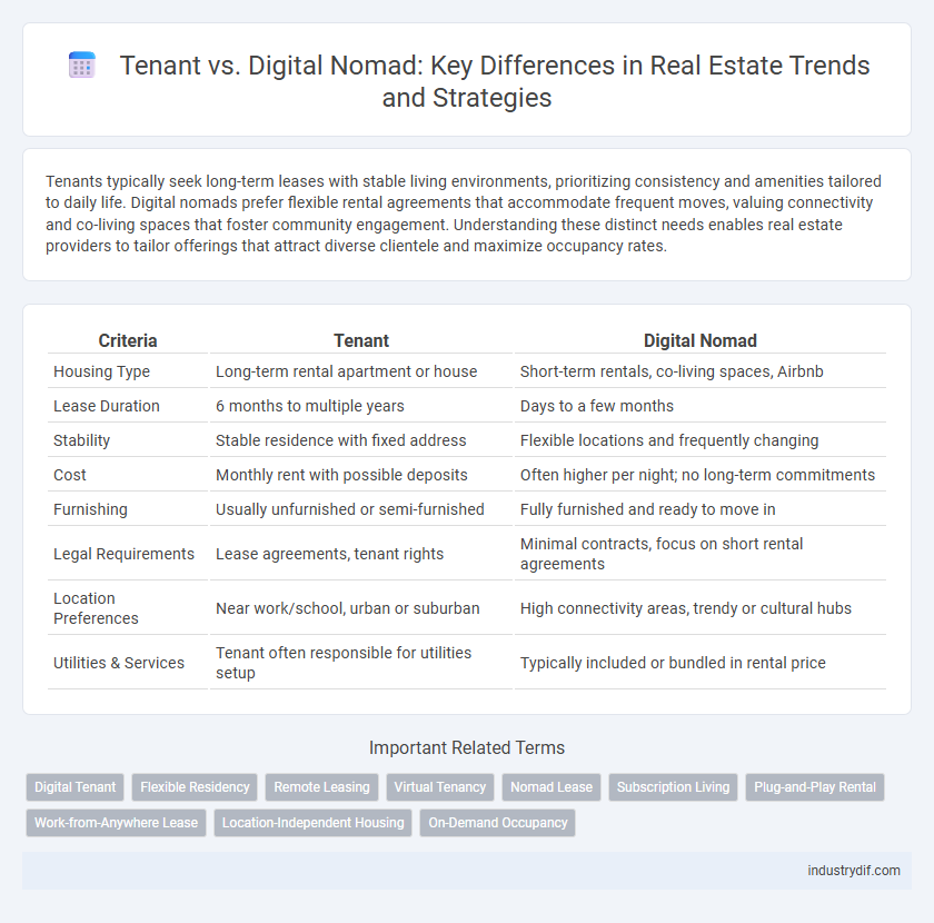 Tenant vs. Digital Nomad: Key Differences in Real Estate Trends and Strategies