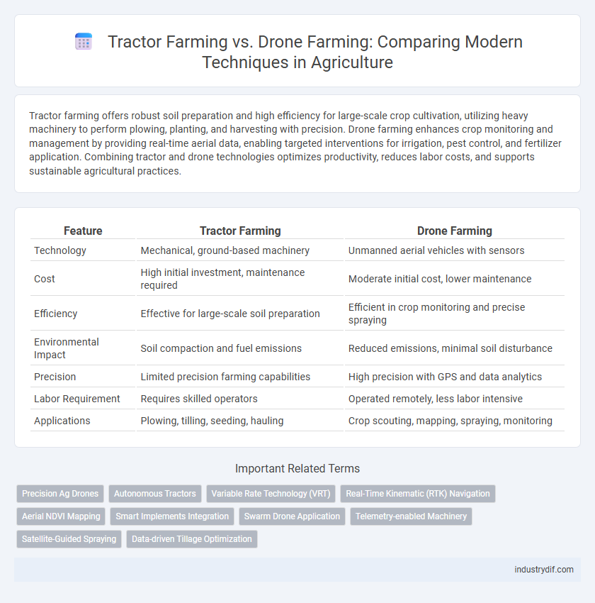 Tractor Farming vs. Drone Farming: Comparing Modern Techniques in Agriculture
