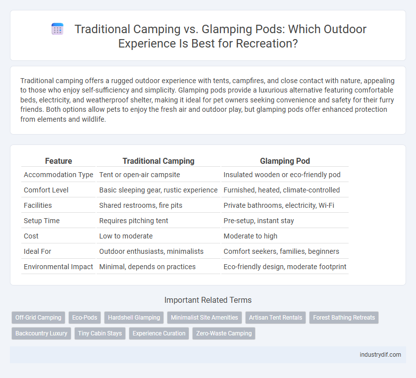 Traditional Camping vs. Glamping Pods: Which Outdoor Experience Is Best for Recreation?
