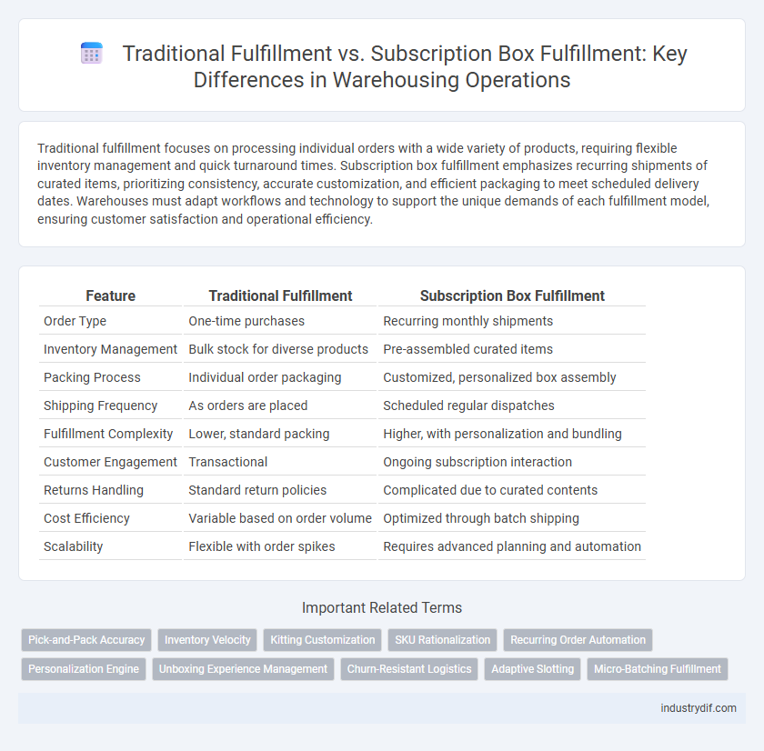 Traditional Fulfillment vs. Subscription Box Fulfillment: Key Differences in Warehousing Operations