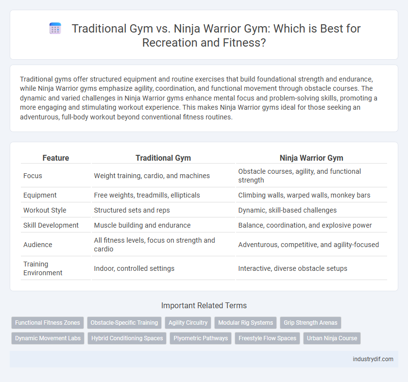 Traditional Gym vs. Ninja Warrior Gym: Which is Best for Recreation and Fitness?