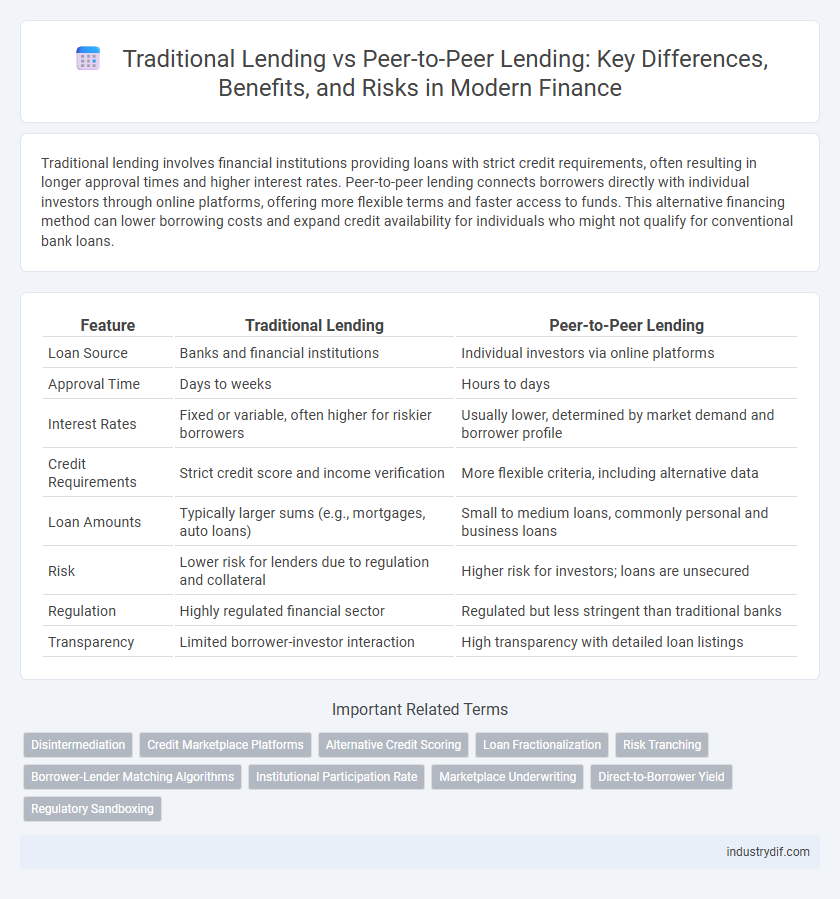 Traditional Lending vs Peer-to-Peer Lending: Key Differences, Benefits, and Risks in Modern Finance