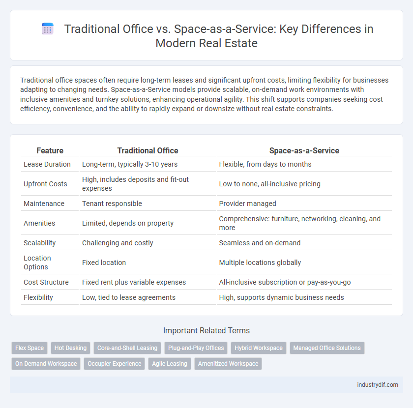 Traditional Office vs. Space-as-a-Service: Key Differences in Modern Real Estate