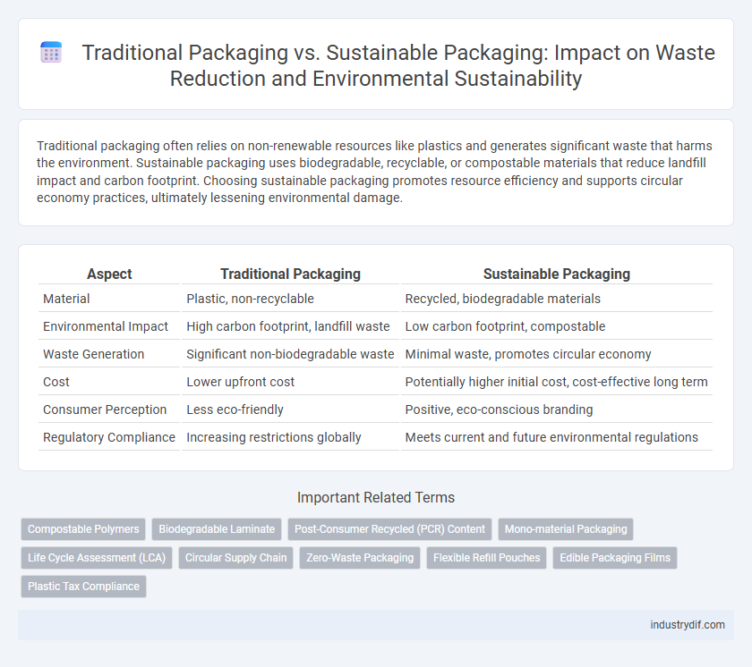 Traditional Packaging vs. Sustainable Packaging: Impact on Waste Reduction and Environmental Sustainability