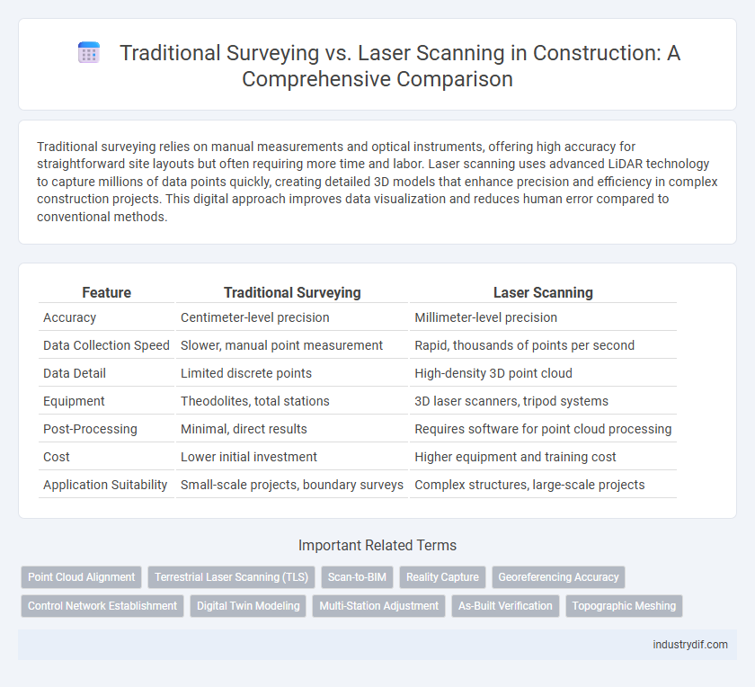 Traditional Surveying vs. Laser Scanning in Construction: A Comprehensive Comparison