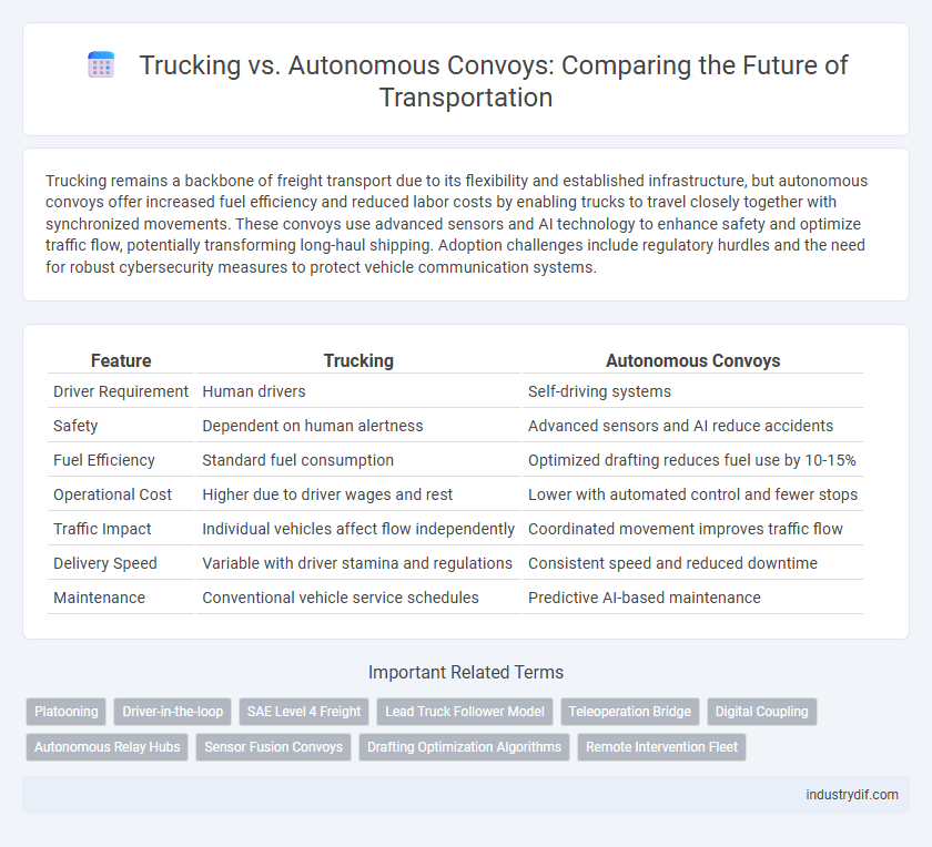 Trucking vs. Autonomous Convoys: Comparing the Future of Transportation