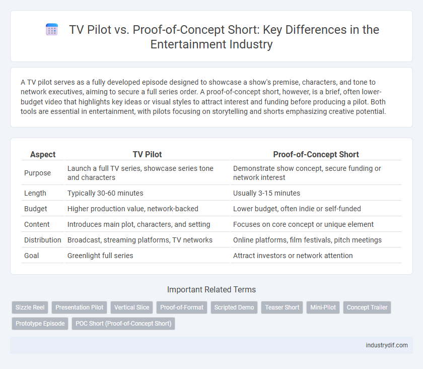 TV Pilot vs. Proof-of-Concept Short: Key Differences in the Entertainment Industry