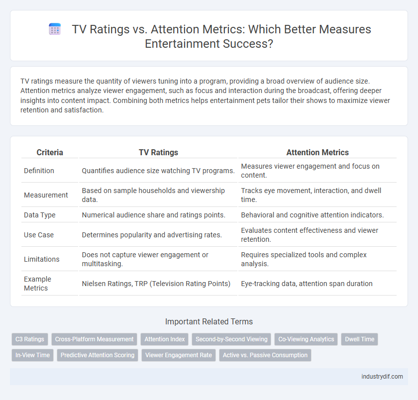 TV Ratings vs. Attention Metrics: Which Better Measures Entertainment Success?