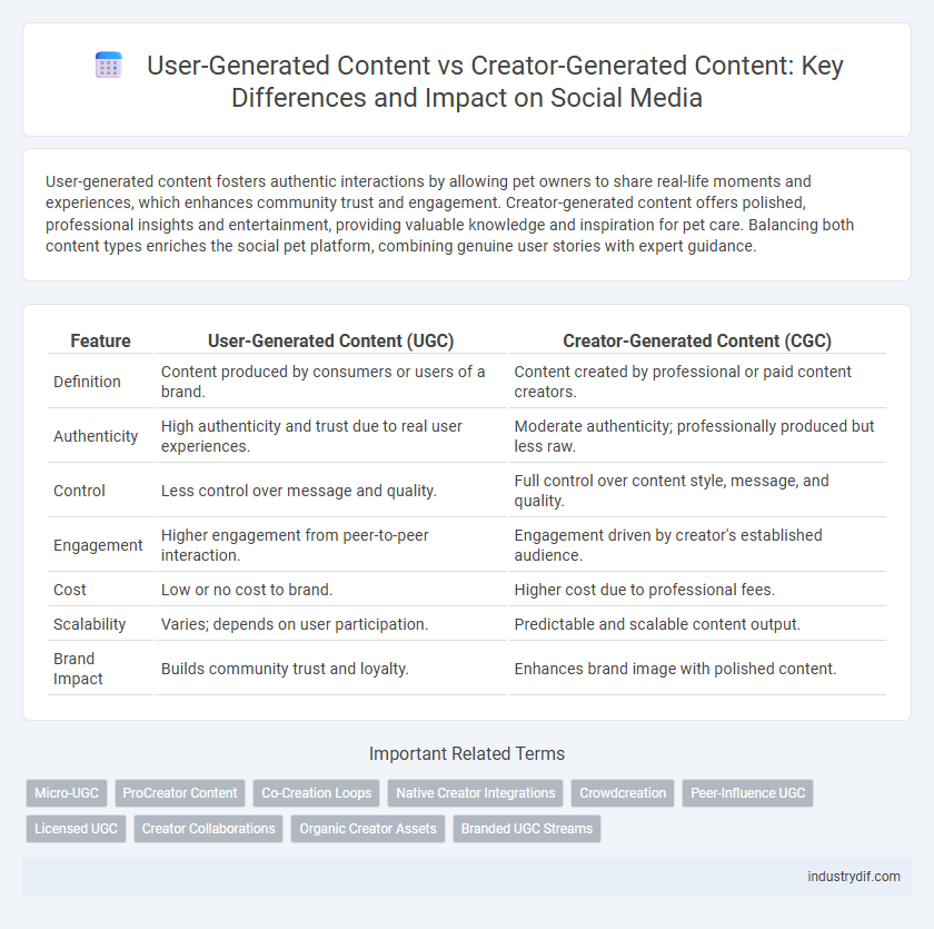 User-Generated Content vs Creator-Generated Content: Key Differences and Impact on Social Media