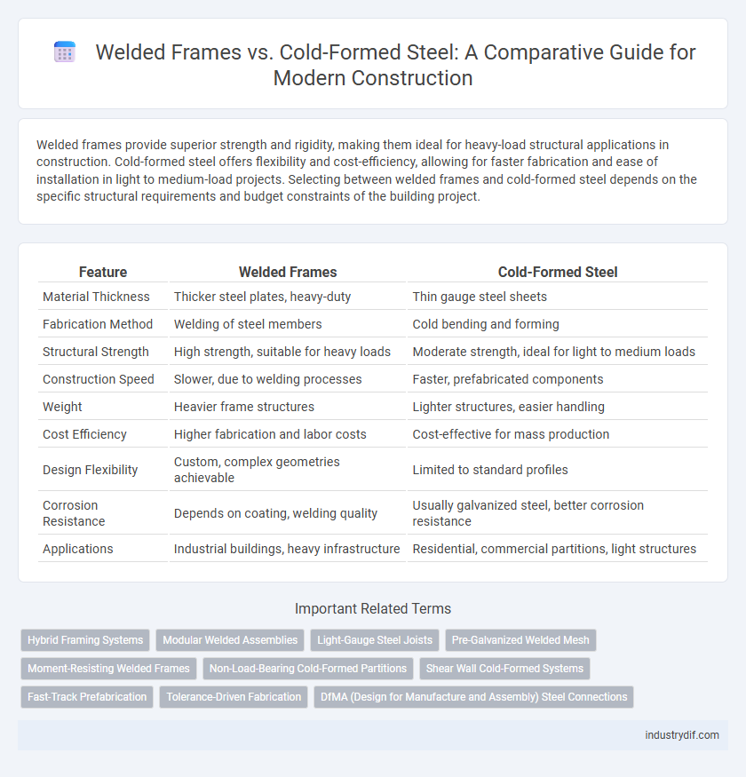 Welded Frames vs. Cold-Formed Steel: A Comparative Guide for Modern Construction