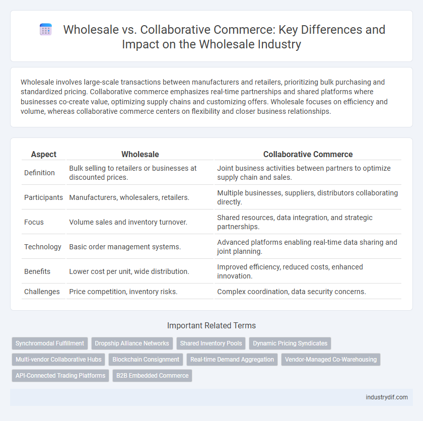 Wholesale vs. Collaborative Commerce: Key Differences and Impact on the Wholesale Industry