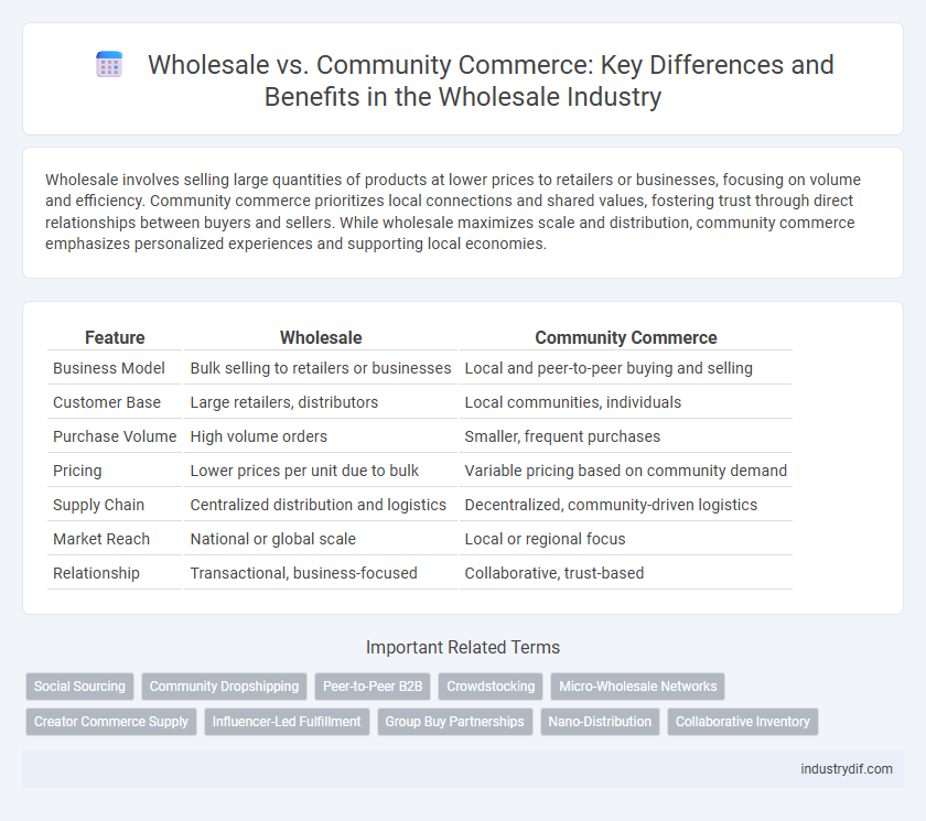 Wholesale vs. Community Commerce: Key Differences and Benefits in the Wholesale Industry