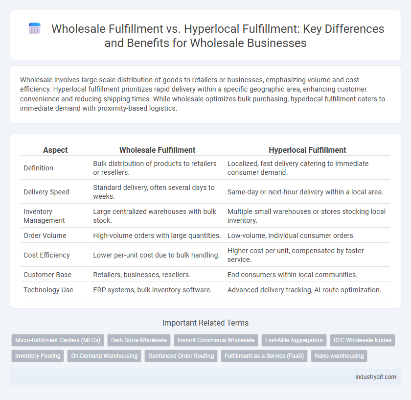Wholesale Fulfillment vs. Hyperlocal Fulfillment: Key Differences and Benefits for Wholesale Businesses