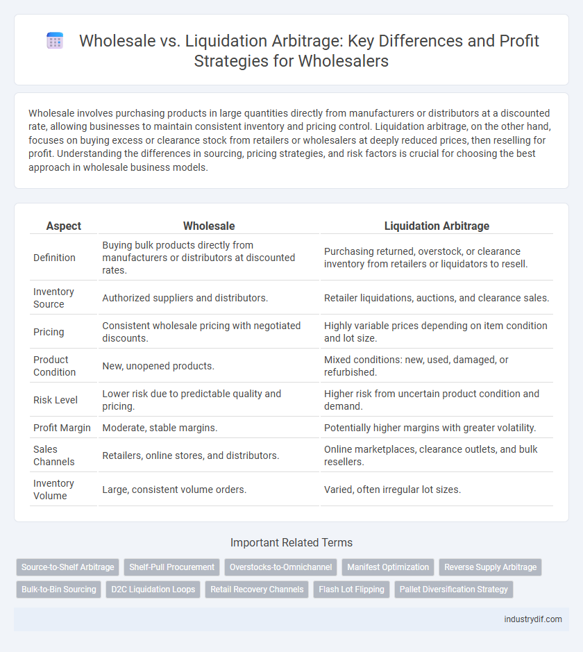 Wholesale vs. Liquidation Arbitrage: Key Differences and Profit Strategies for Wholesalers