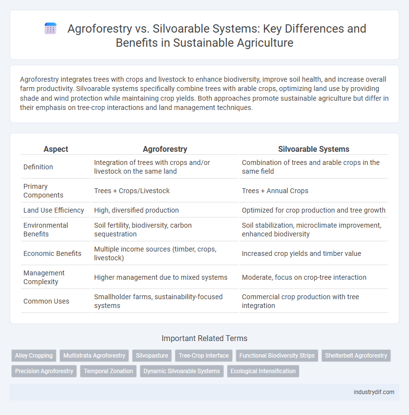 Agroforestry vs. Silvoarable Systems: Key Differences and Benefits in Sustainable Agriculture
