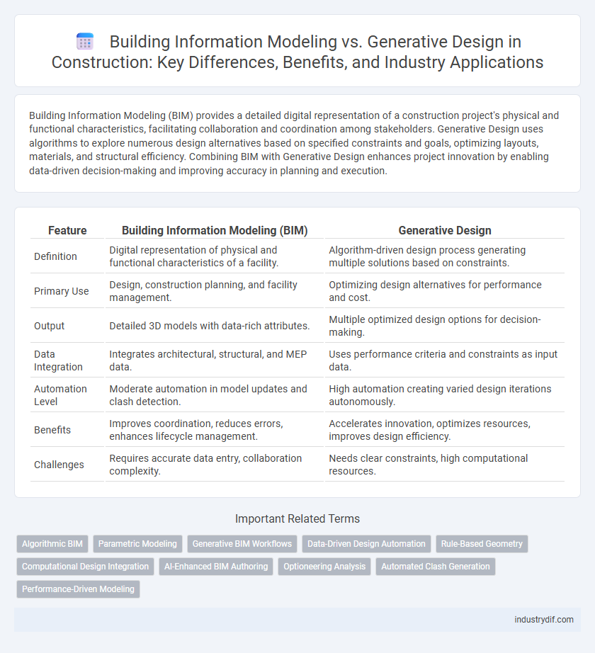 Building Information Modeling vs. Generative Design in Construction: Key Differences, Benefits, and Industry Applications