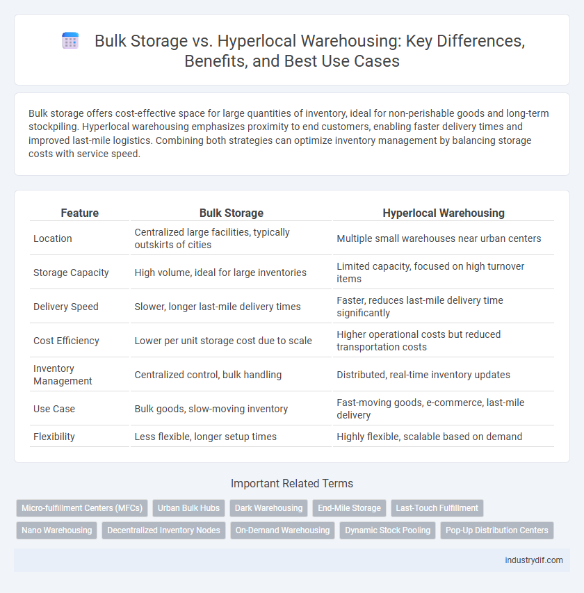 Bulk Storage vs. Hyperlocal Warehousing: Key Differences, Benefits, and Best Use Cases