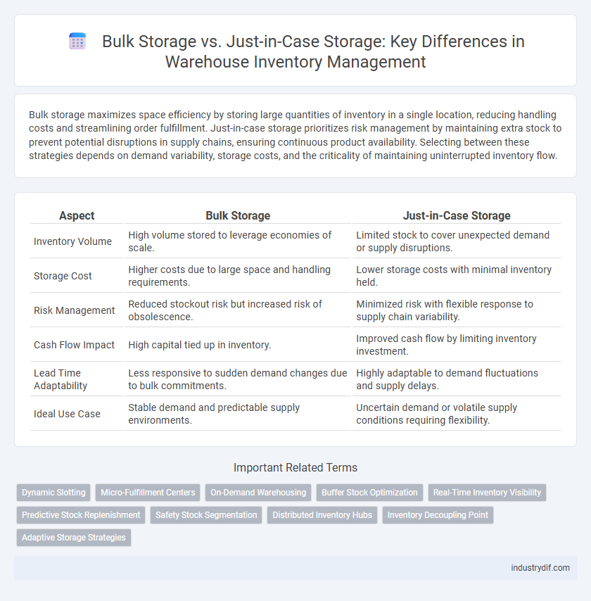 Bulk Storage vs. Just-in-Case Storage: Key Differences in Warehouse Inventory Management