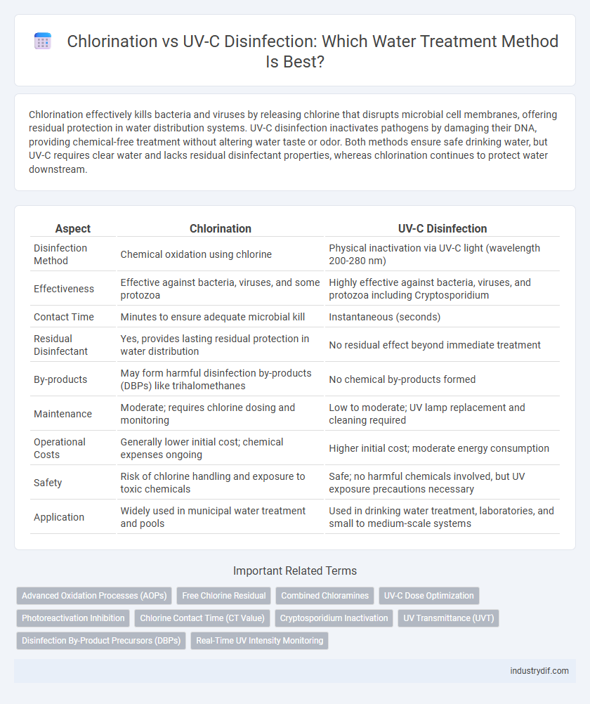 Chlorination vs UV-C Disinfection: Which Water Treatment Method Is Best?
