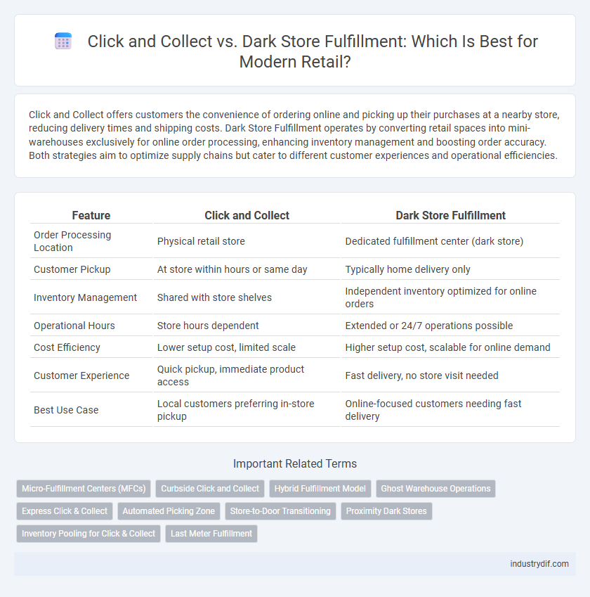 Click and Collect vs. Dark Store Fulfillment: Which Is Best for Modern Retail?