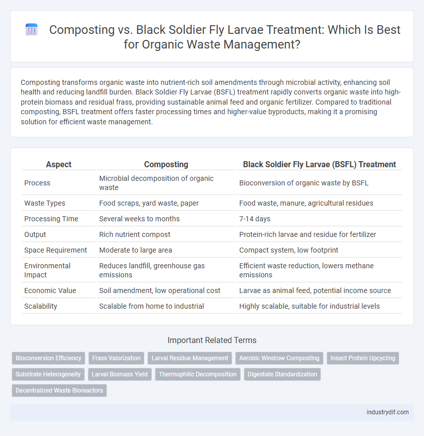 Composting vs. Black Soldier Fly Larvae Treatment: Which Is Best for Organic Waste Management?