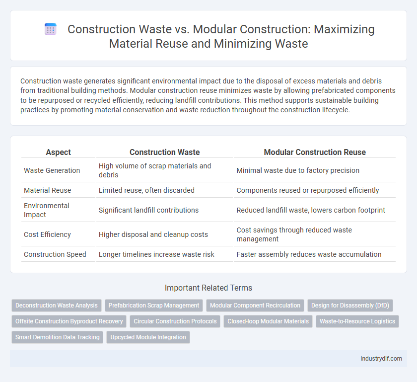 Construction Waste vs. Modular Construction: Maximizing Material Reuse and Minimizing Waste