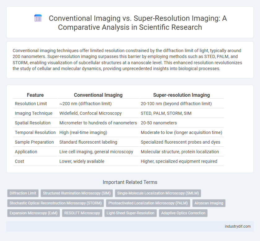 Conventional Imaging vs. Super-Resolution Imaging: A Comparative Analysis in Scientific Research