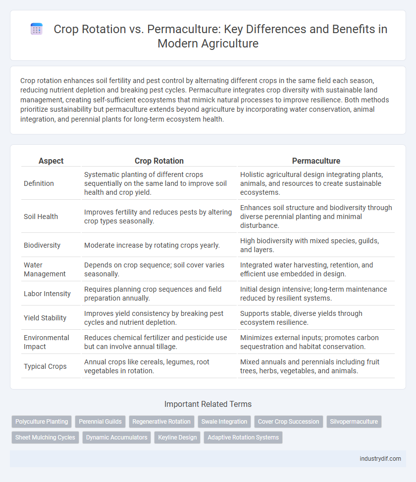Crop Rotation vs. Permaculture: Key Differences and Benefits in Modern Agriculture