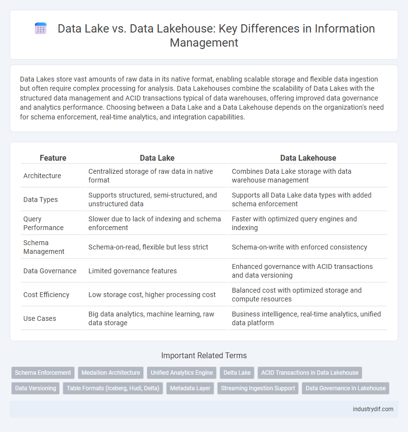Data Lake vs. Data Lakehouse: Key Differences in Information Management