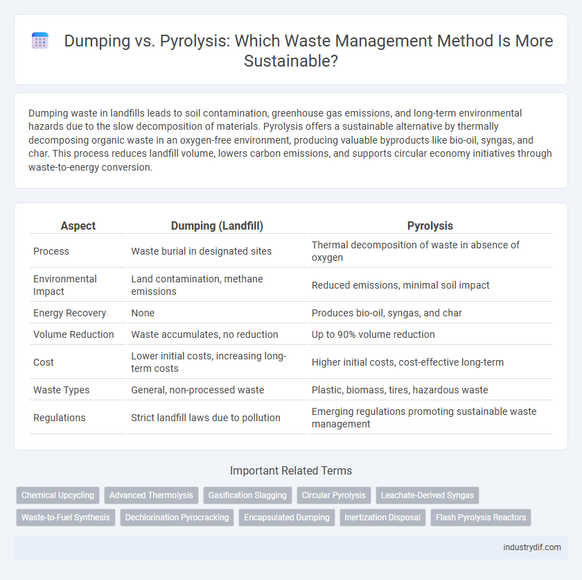 Dumping vs. Pyrolysis: Which Waste Management Method Is More Sustainable?