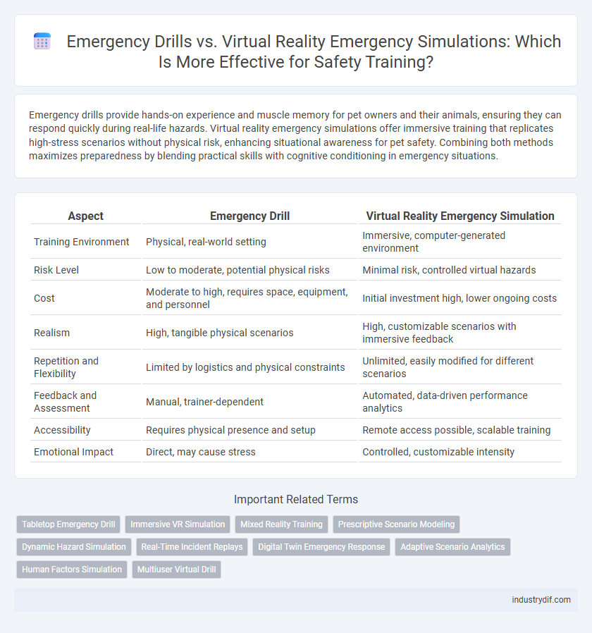 Emergency Drills vs. Virtual Reality Emergency Simulations: Which Is More Effective for Safety Training?